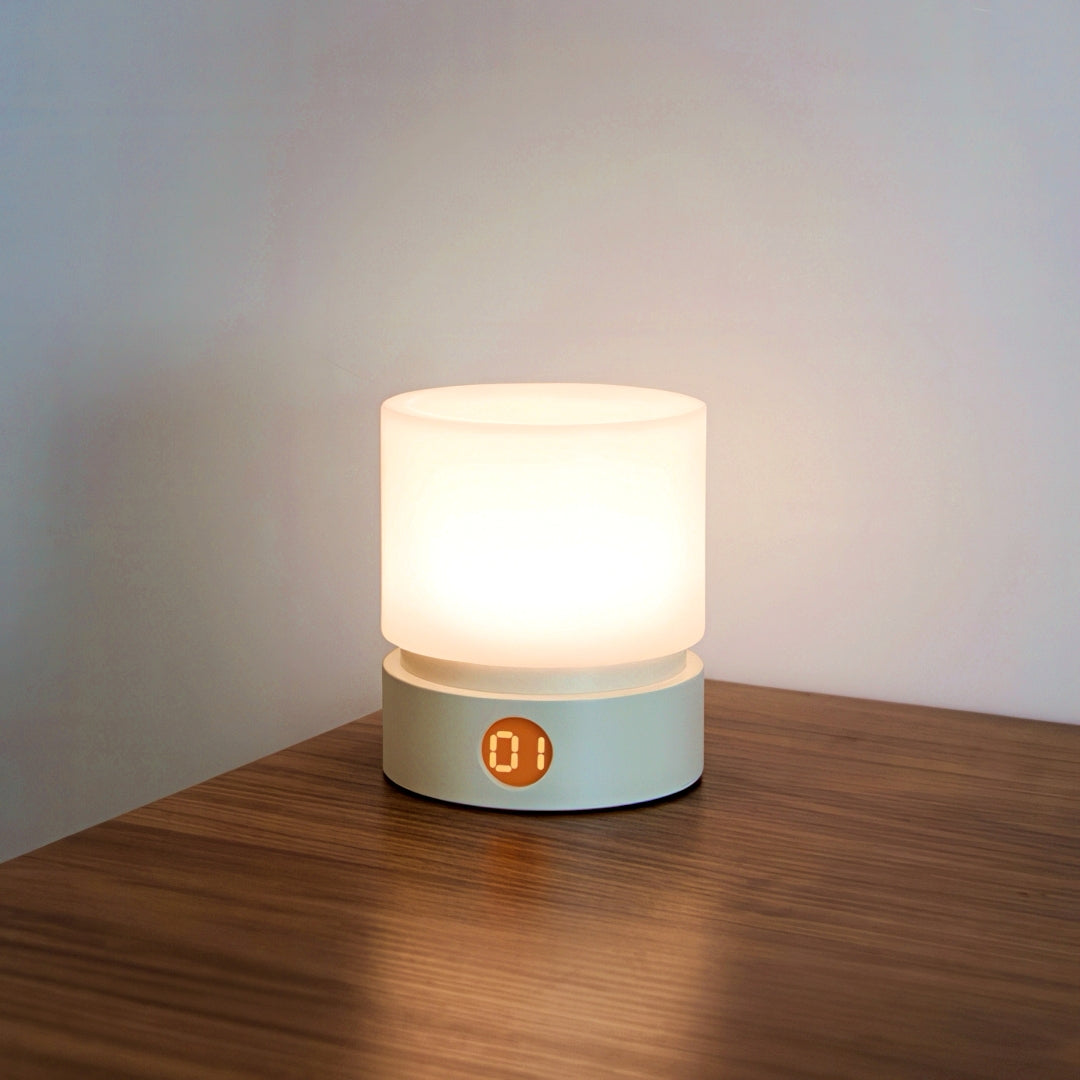 Cylindrical Portable Nightlight with Stepless Dimming
