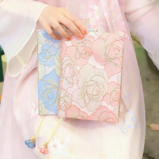 Floral Theme A5 Fabric Book Cover