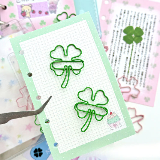 Four-leaf Clover Paper Clips