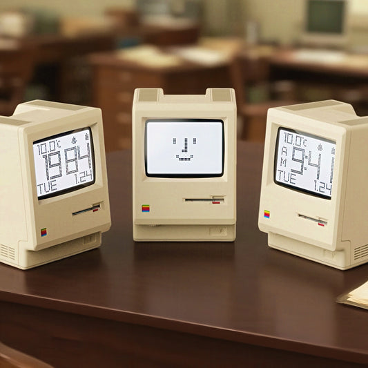 Retro Macintosh Shaped Alarm Clock