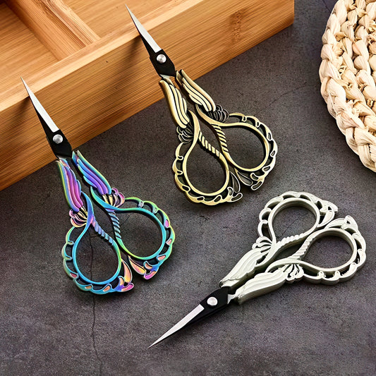 Colorful Vintage Floral Style Scissors