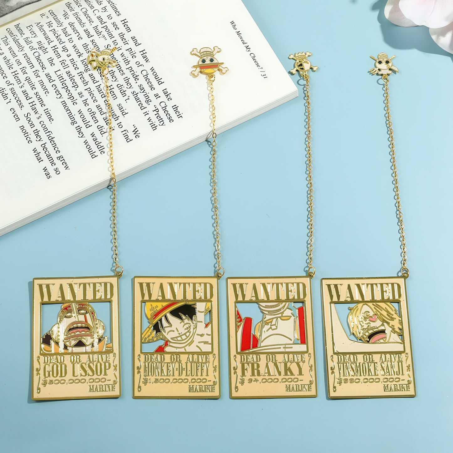 'One Piece' Manga Theme Metal Bookmark