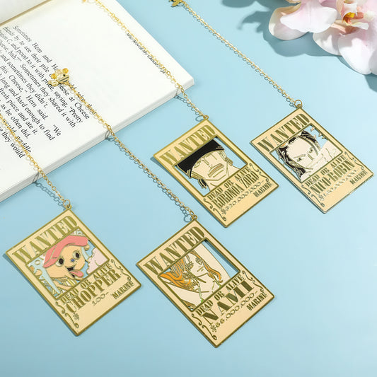 'One Piece' Manga Theme Metal Bookmark