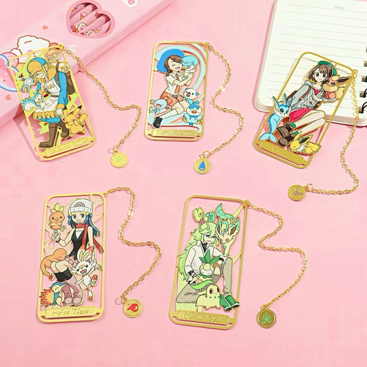Pokemon Trainers Metal Bookmark