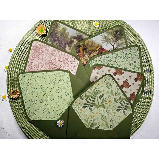 Vintage Painting Lined Envelopes