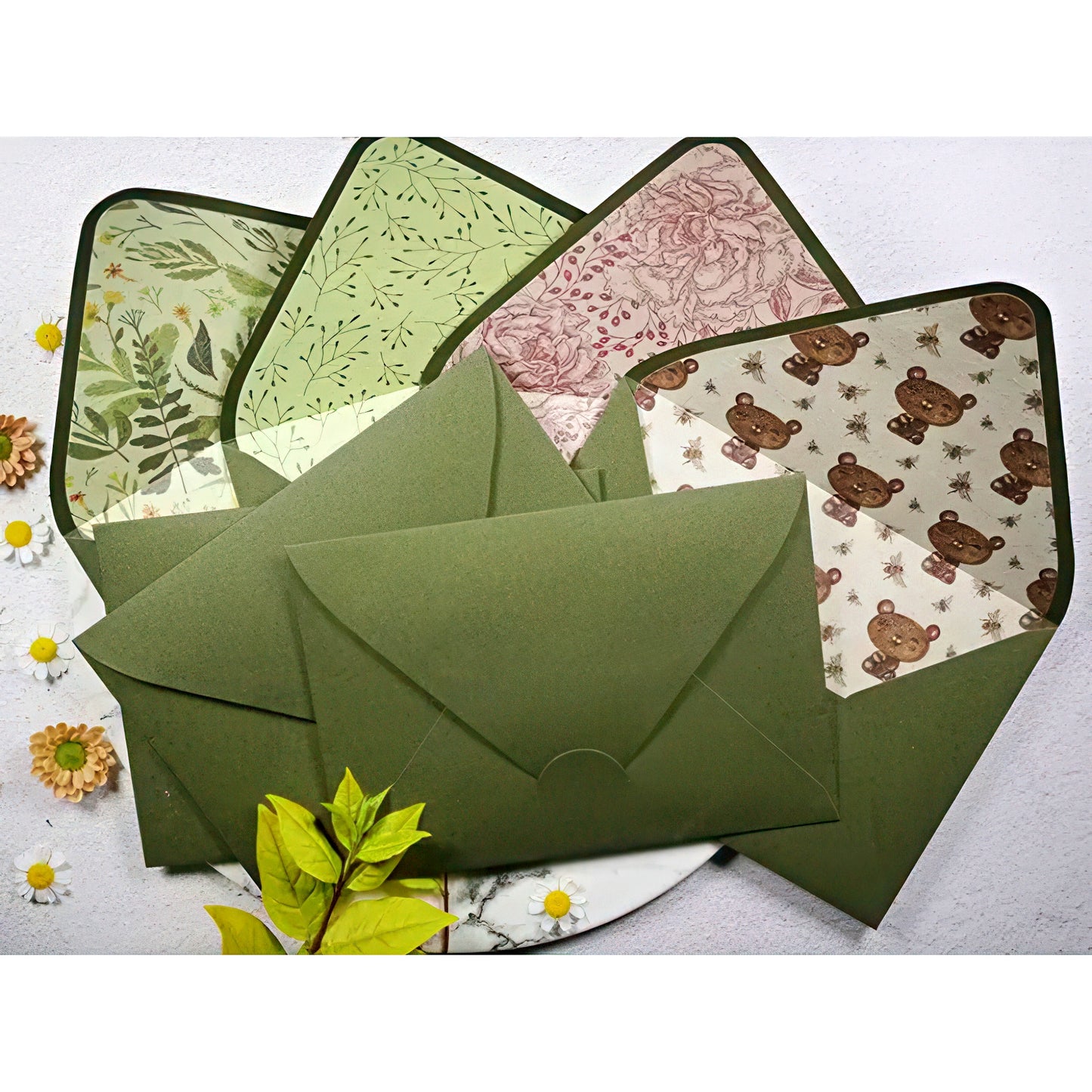 Vintage Painting Lined Envelopes