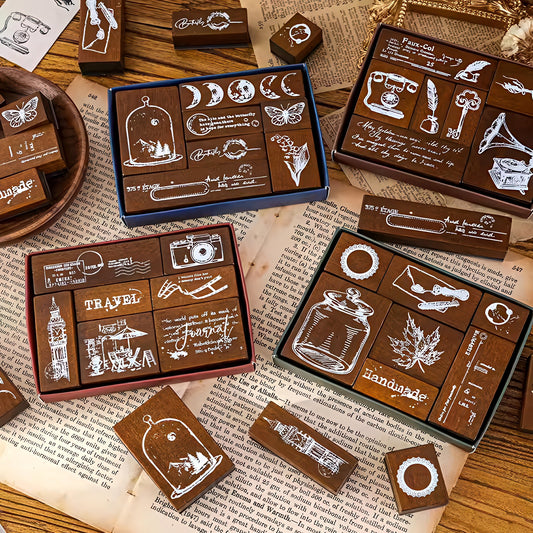 Memories of the Past Wooden Stamp Set