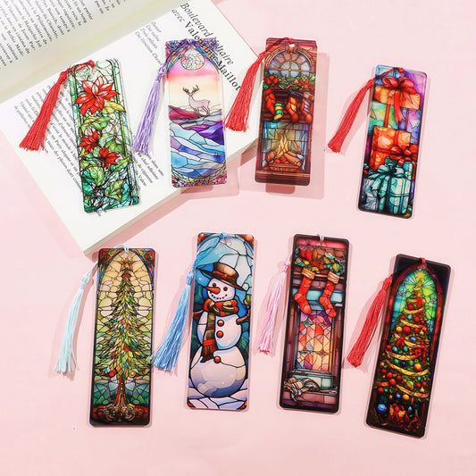 Christmas Theme Acrylic Bookmark