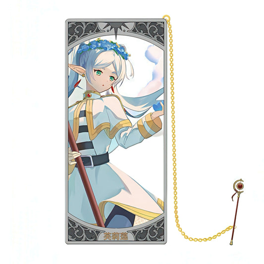 Frieren Anime Themed Metal Bookmark
