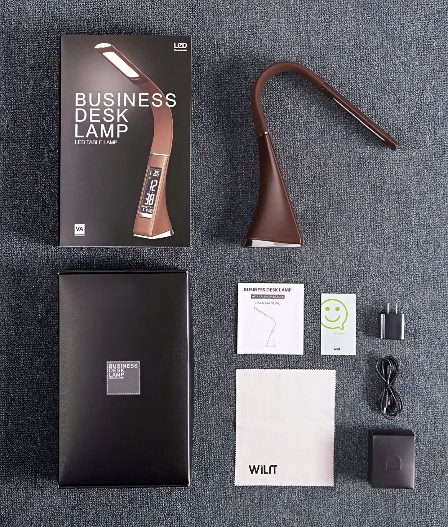 Eye Protection Desk Lamp with Digital Clock and Calendar