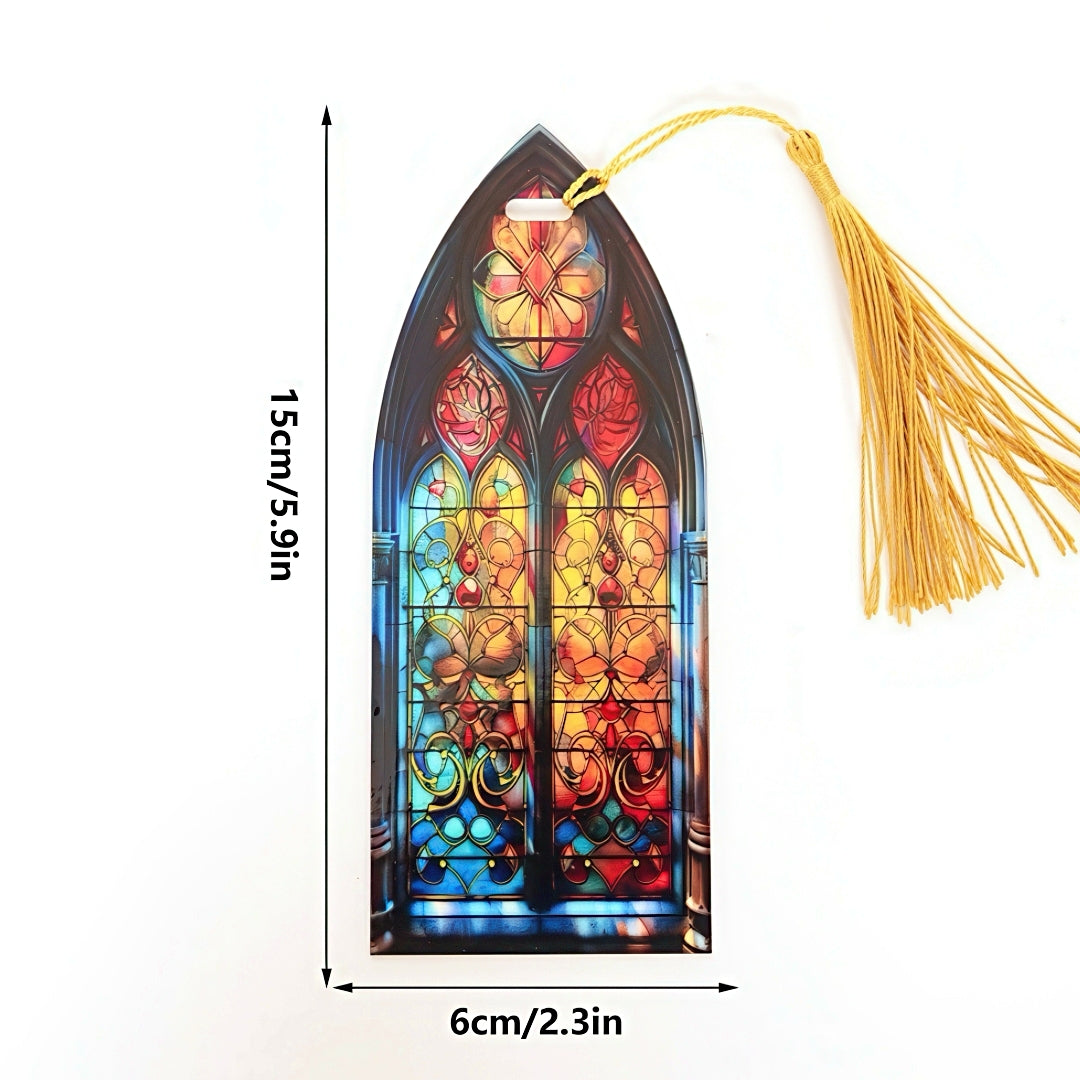 Acrylic Bookmark with Stained Glass Design