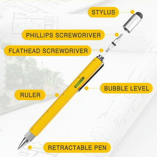 6 in 1 Multitool Metal Pen