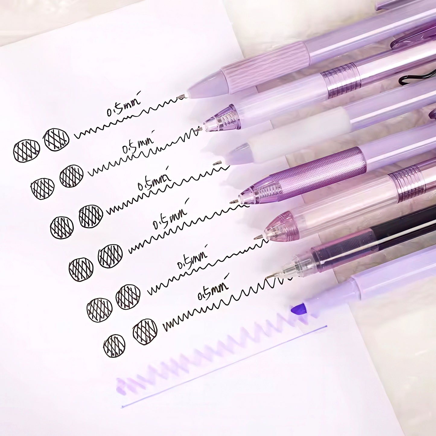 Ensemble de stylos gel à encre à séchage rapide de style classique