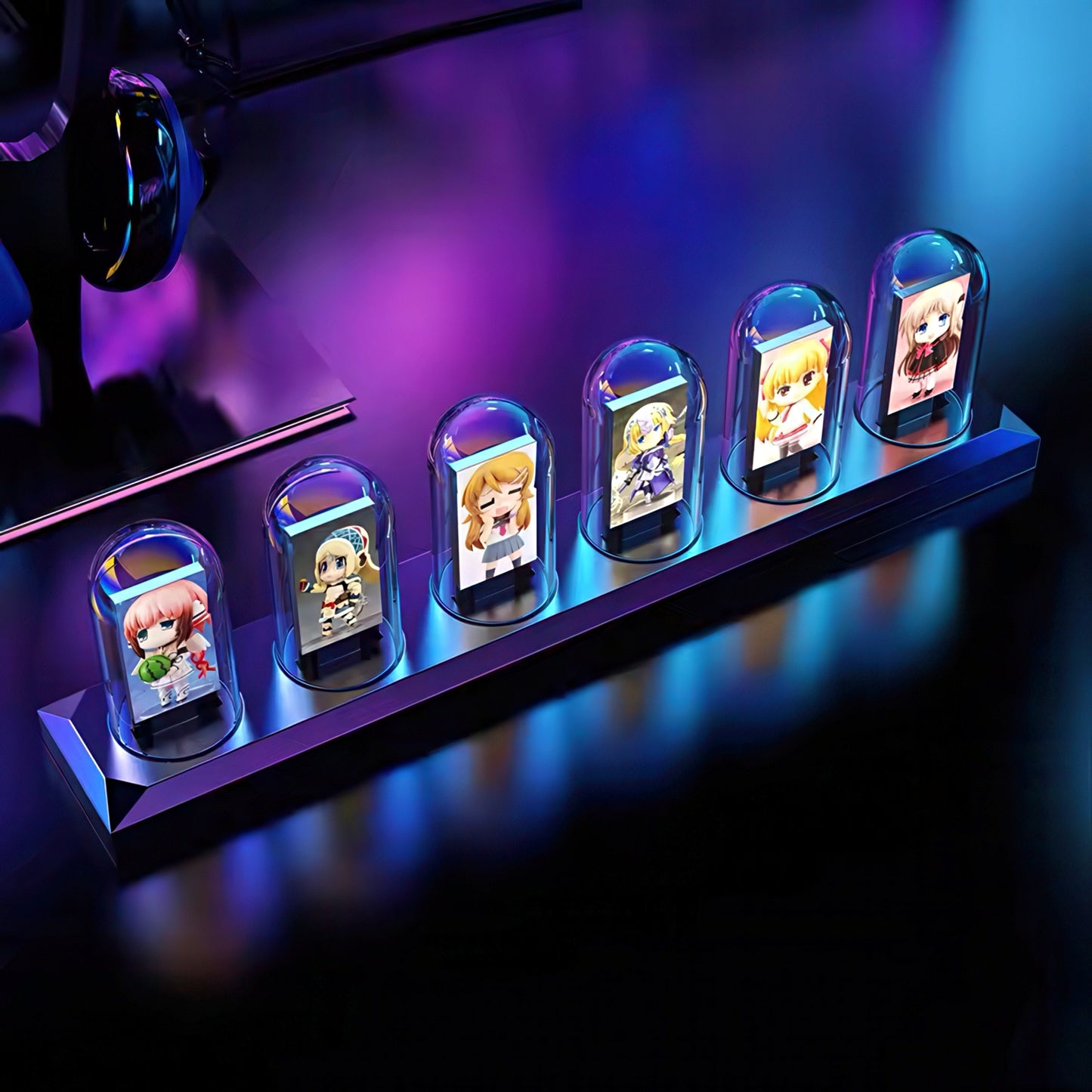 Nixie Tube Clock with Digital IPS Color Screen