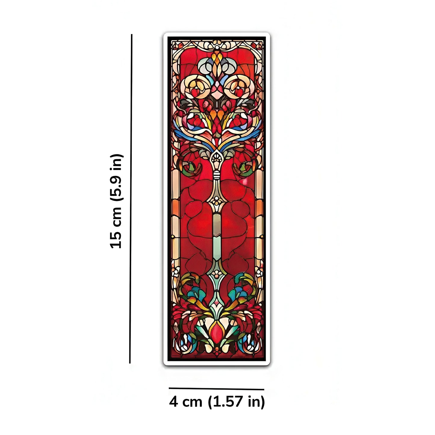 Baroque Cathedral Glass Paper Bookmark Set
