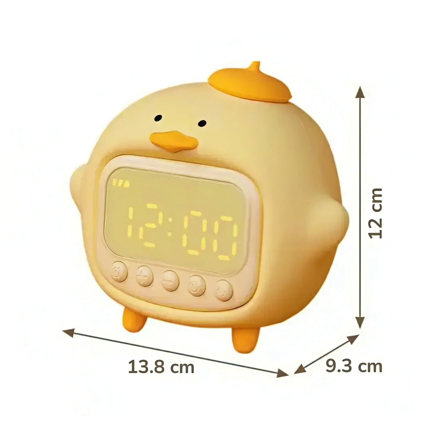 Cute Duck Alarm Clock with Nightlight