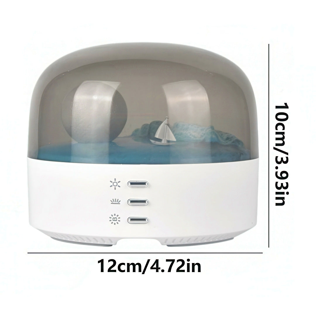 Portable Moon Scenery Nightlight with Bluetooth Speaker