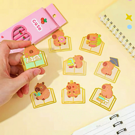 Cute Capybara Metal Bookmark