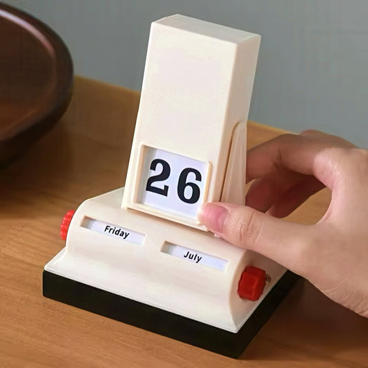 Retro Perpetual Flip Desk Calendar