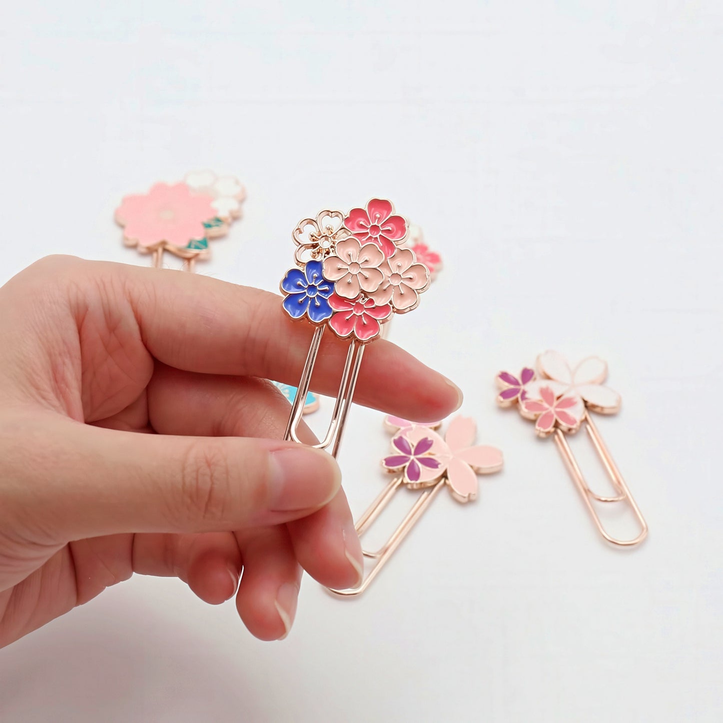 Cherry Blossoms Metal Paper Clip