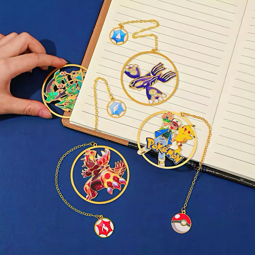 Pokemon Trainers Metal Bookmark