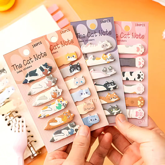 Cute Lying Cats Sticky Index Tabs