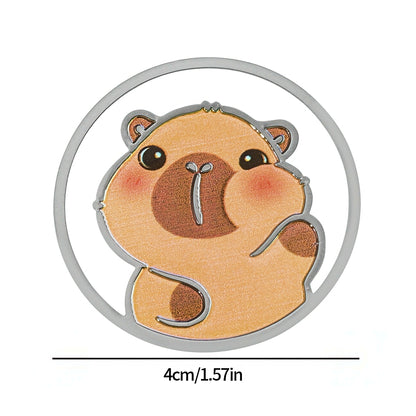 Cute Capybara Metal Bookmark