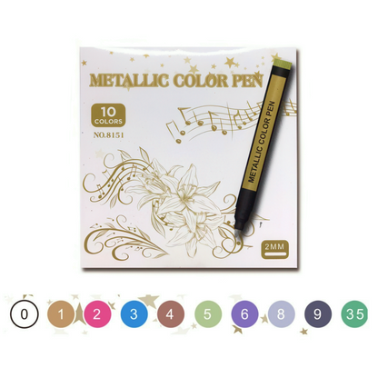 STA Metallic Color Marker Pen Set