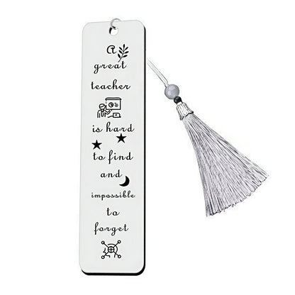 Stainless Steel Bookmark with Uplifting Message