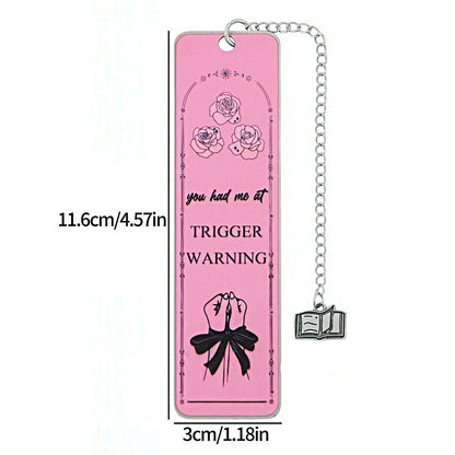 Bold Girl Style Stainless Steel Bookmark