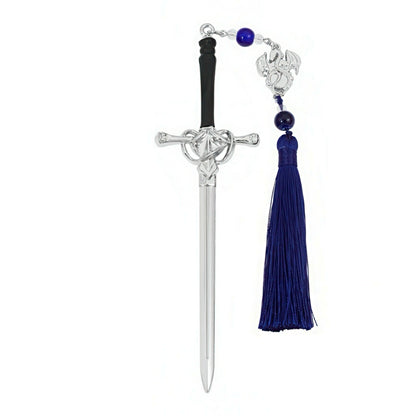 Fourth Wing Sword Shaped Metal Bookmark