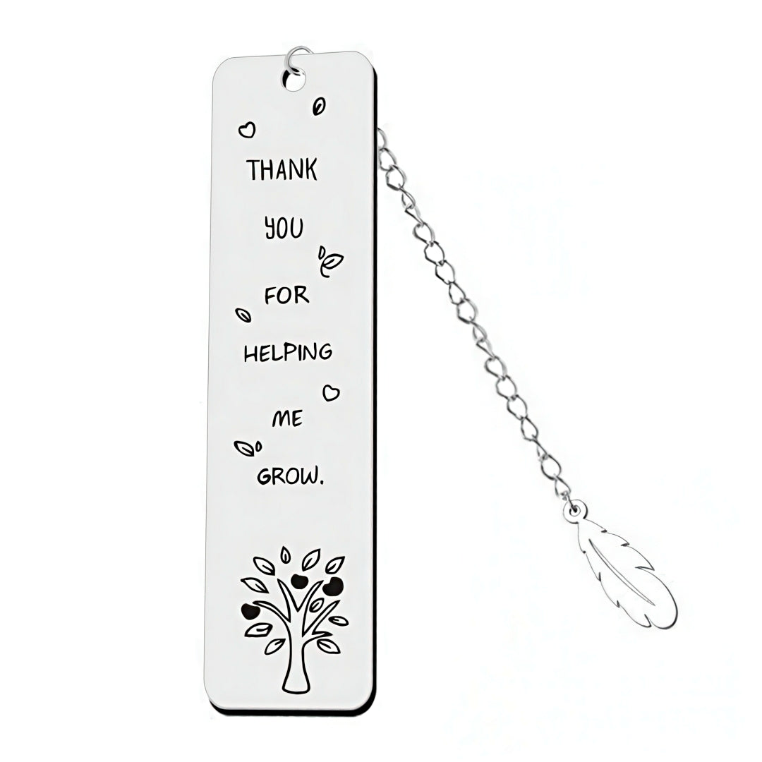 Stainless Steel Bookmark with Uplifting Message