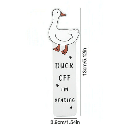 Cute Silly Goose Stainless Steel Bookmark