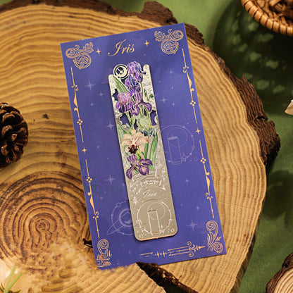Romantic Flowers Metal Bookmark