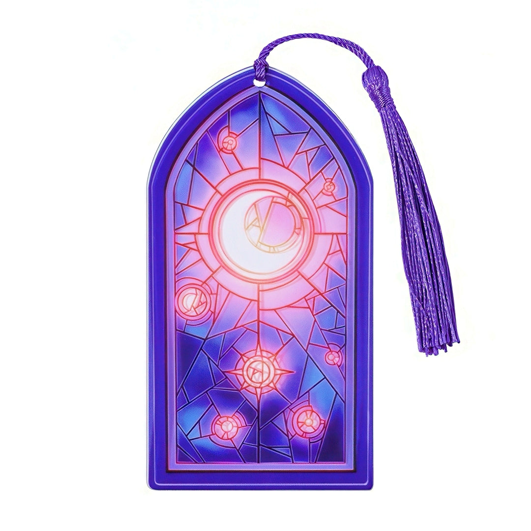 Sun and Moon Themed Acrylic Bookmark