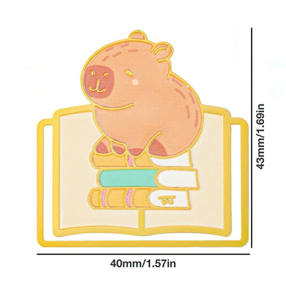 Cute Capybara Metal Bookmark