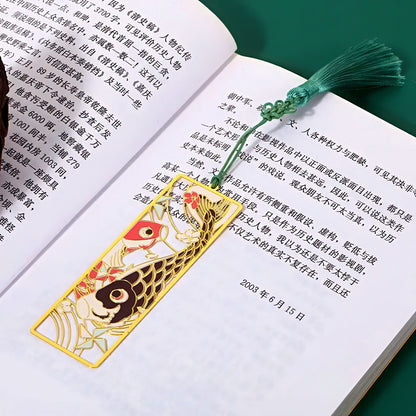 Japanese Art Themed Metal Bookmark