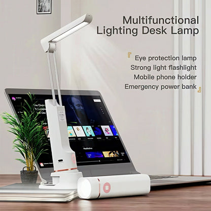Multifunctional Portable LED Desk Lamp with Flashlight