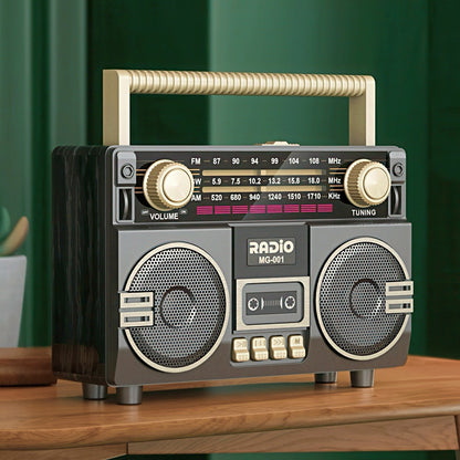 Portable Bluetooth Radio with Cassette Player Design