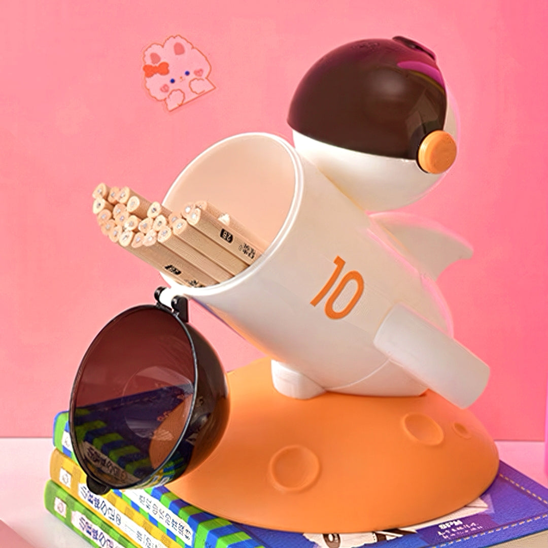Rocket Shaped Pen Holder