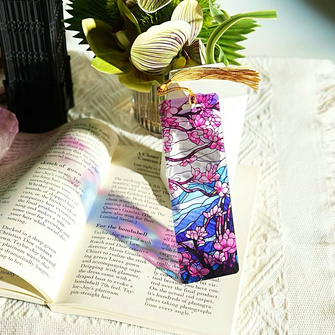 Acrylic Bookmark with Stained Glass Design