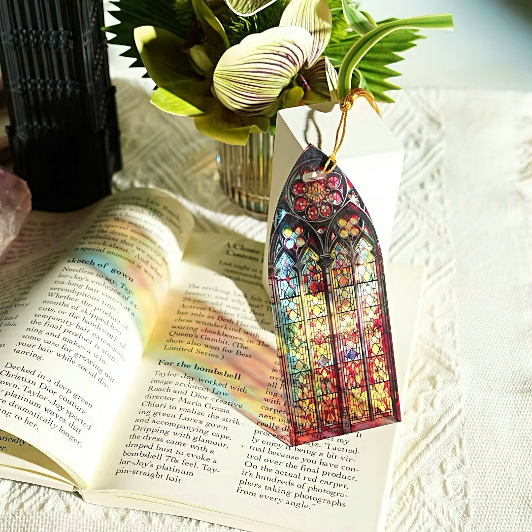Acrylic Bookmark with Stained Glass Design