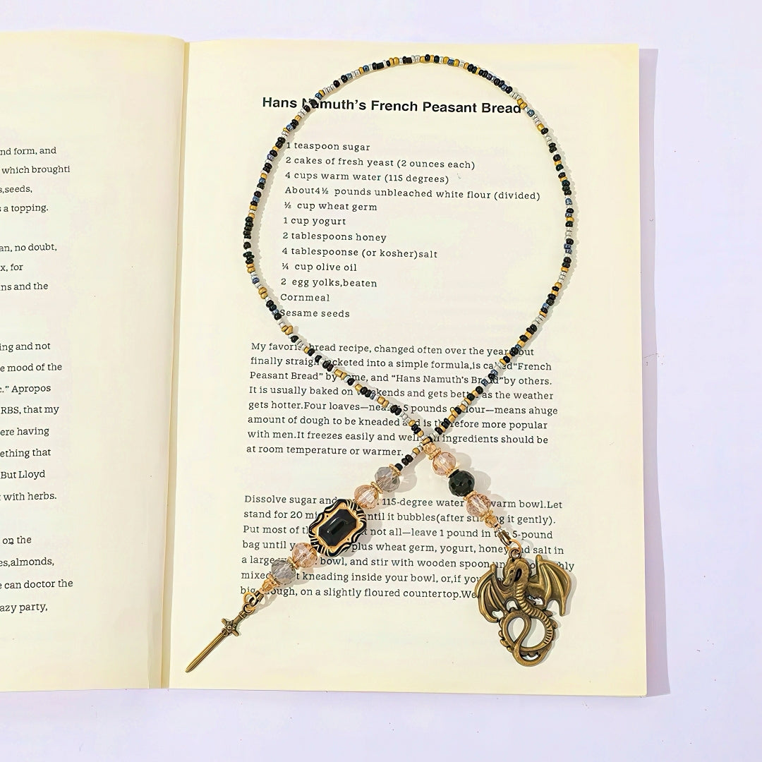 Fantasy Themed Beaded Chain Bookmark