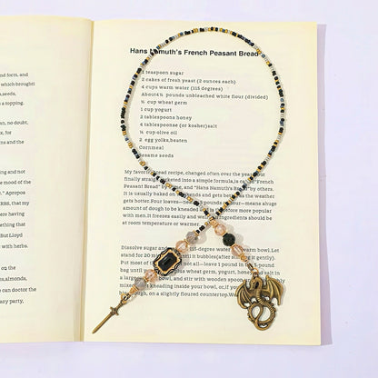 Fantasy Themed Beaded Chain Bookmark