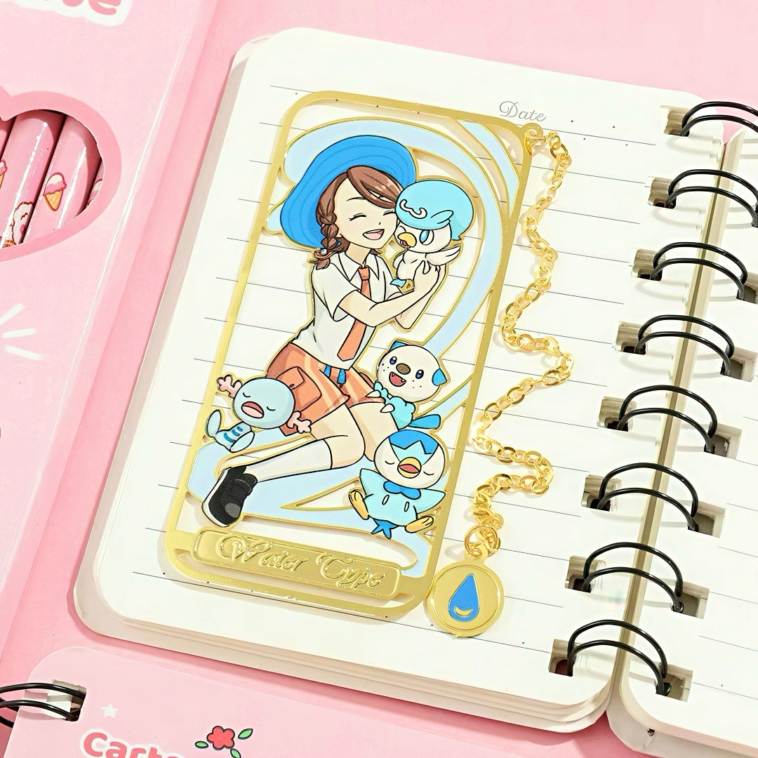 Pokemon Trainers Metal Bookmark