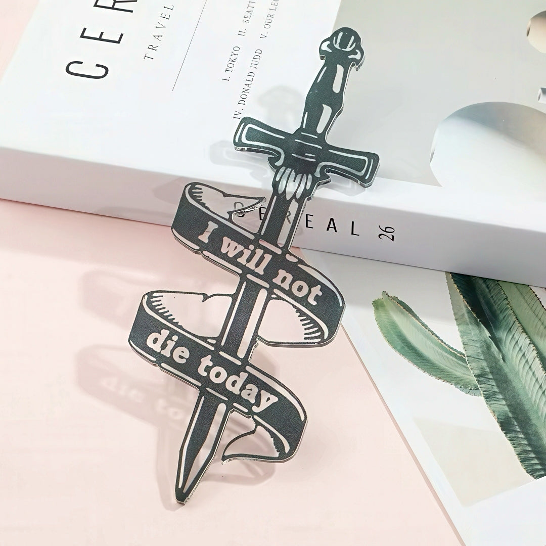 Fourth Wing Dragon Shaped Acrylic Bookmark