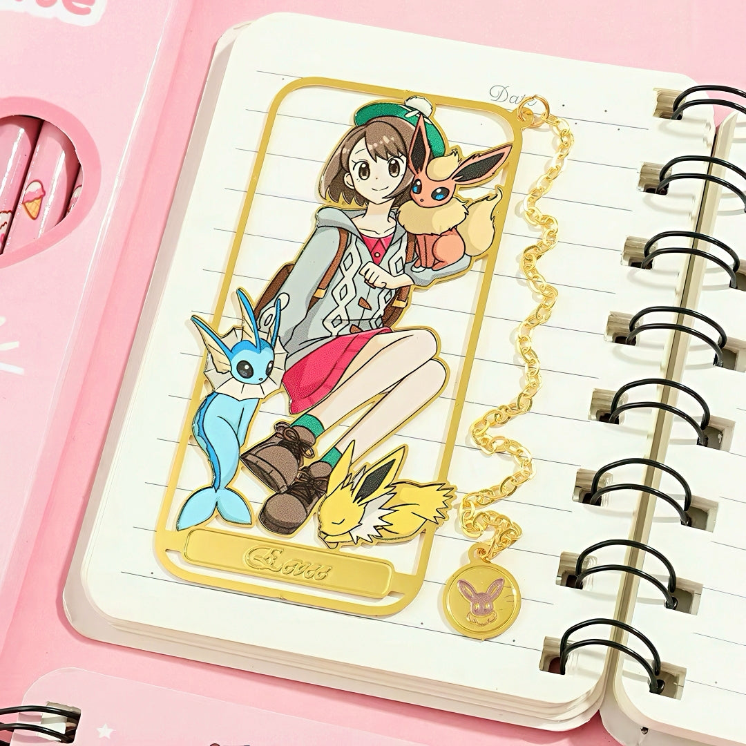 Pokemon Trainers Metal Bookmark