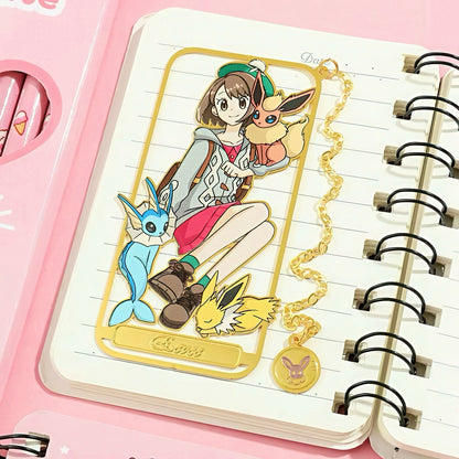 Pokemon Trainers Metal Bookmark