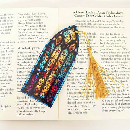 Acrylic Bookmark with Stained Glass Design