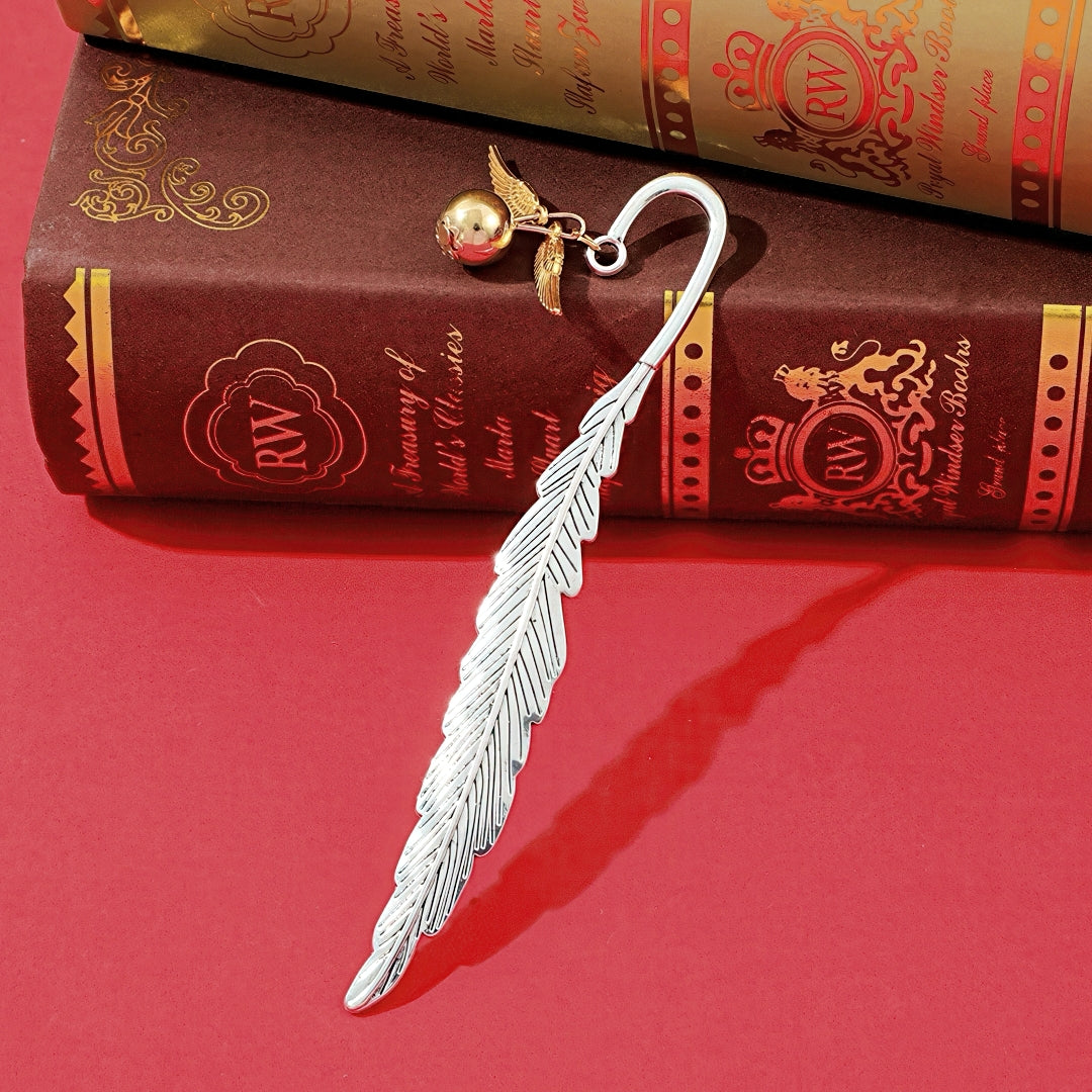 Harry Potter Vintage Feather Metal Bookmark